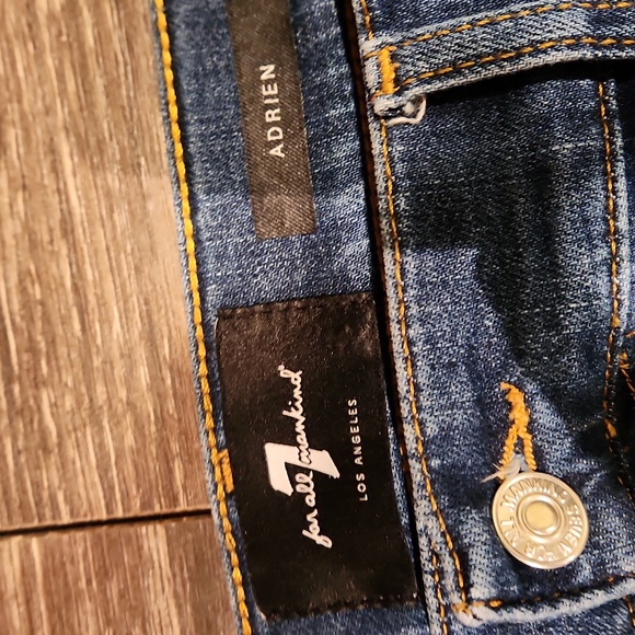 ❤️ NWOT!  7 FOR ALL MANKIND ADRIEN SLIM TAPER JEANS, 36 - Picture 8 of 14